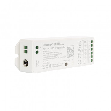 Product Controlador Regulador LED WiFi 5 em 1 para fita Monocor/CCT/RGB/RGBW/RGBWW 12/24V DC MiBoxer