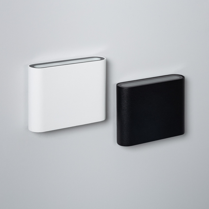 Aplique de Pared LED Zeus Iluminación Doble Cara IP54 6W Negro