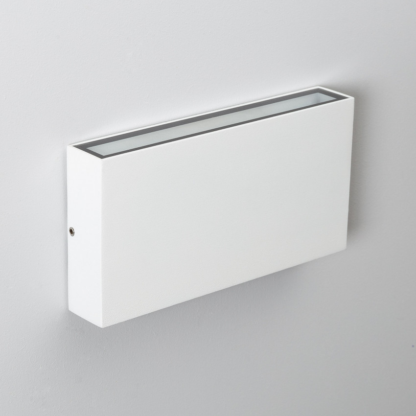 Aplique de Pared Exterior LED 10W Iluminación Doble Cara Rectangular Blanco Kaira