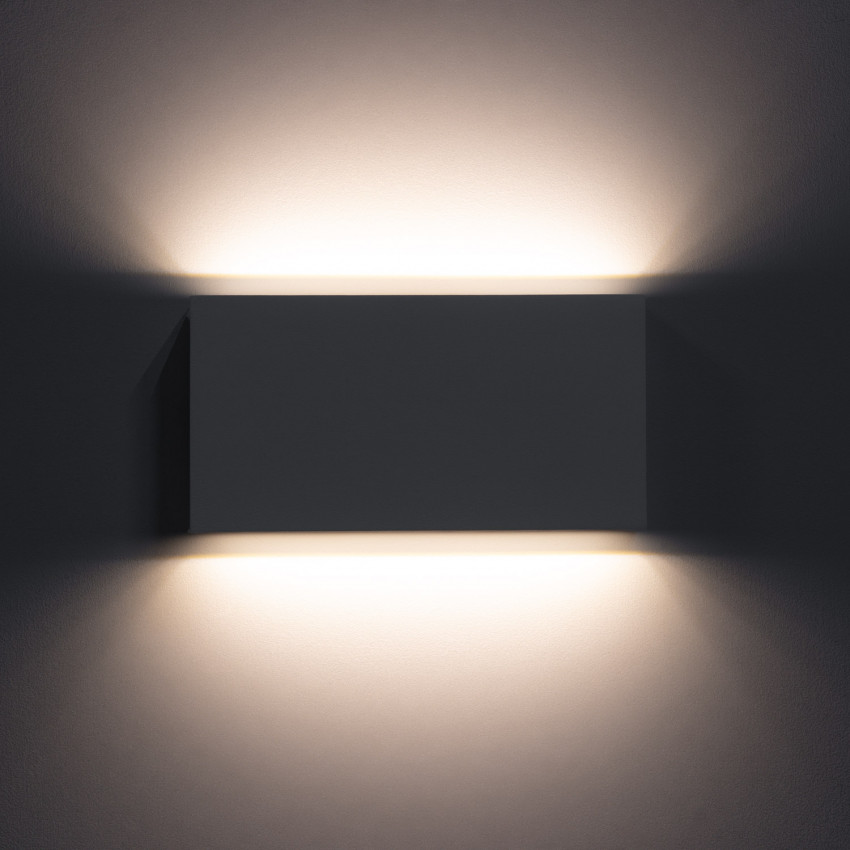Produto de Aplique de Parede Exterior LED 10W Iluminação Dupla Cara Retangular Branco Kaira
