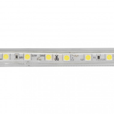 Producto de Tira LED 220V AC 60 LED/m Blanco Frío IP65 a Medida Ancho 14mm Corte cada 100 cm