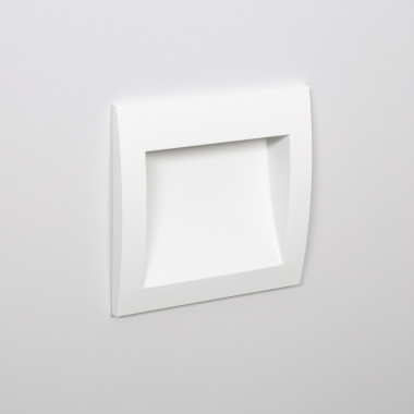 Baliza Exterior LED 4W Encastrável Parede Quadrada Branca Natt