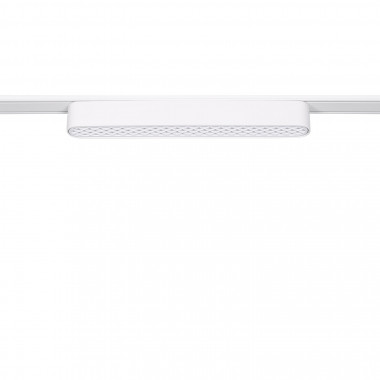 Foco Carril Linear LED Magnético Monofásico 25mm Super Slim 12W 48V CRI90 Branco UGR13 222mm