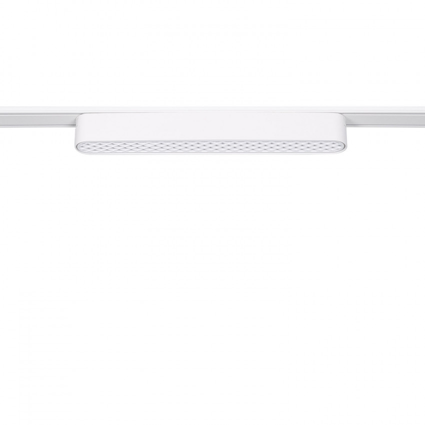 Foco Carril Lineal LED Magnético 25mm Super Slim 12W 48V CRI90 Blanco UGR13 222mm