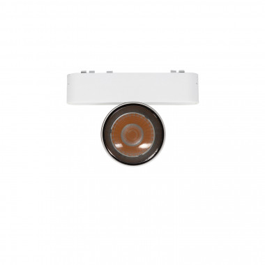 Produto de Foco Carril LED Magnético Monofásico 25mm Super Slim 15W 48V CRI90 Branco UGR16 