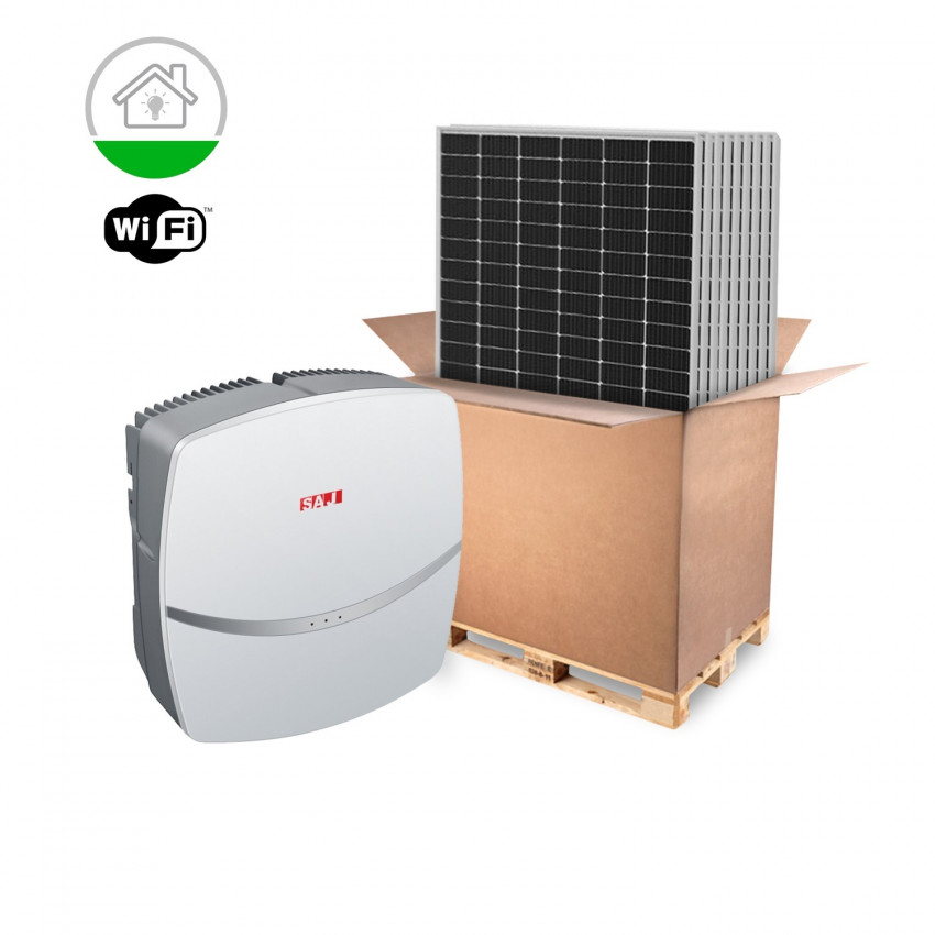 Kit Solar Autoconsumo SAJ Residencial Monofásico 7-8 kW Painel RISEN