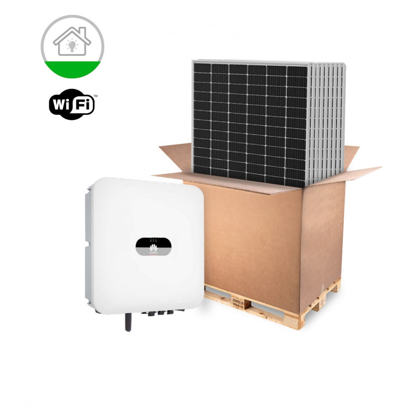 Kit Solar Híbrido HUAWEI Residencial Admite Bateria LG Monofásico 3-5 kW Painel RISEN