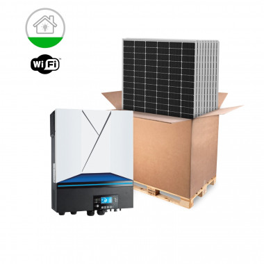 Kit Solar Aislada VOLTRONIC AXPERT Residencial Requiere Batería Monofásico 3-7.2 kW Panel RISEN