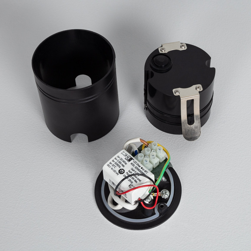 Aplique de Pared LED Boiler IP65 3W Negro