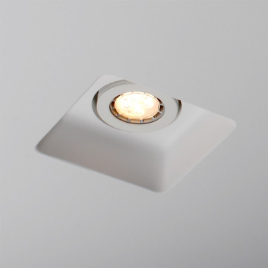 Produto de Aro Downlight Integração em Gesso/Pladur Quadrado para Lâmpada LED GU10 / GU5.3 Corte 158x158 mm UGR17