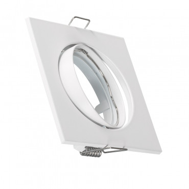 Product Aro Downlight Quadrado Basculante para Lâmpada LED GU10/GU5.3 Corte Ø 72 mm