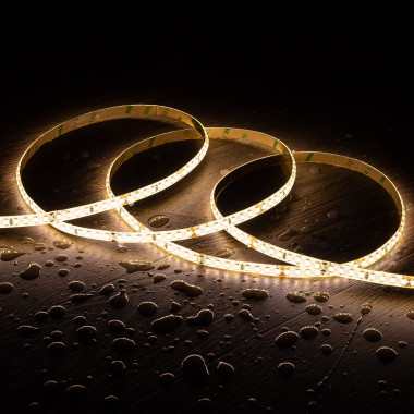 Fita LED 24V DC 160LED/m 5m IP65 High Lumen Largura 8mm Corte cada 5cm