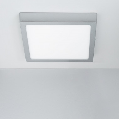 Plafón LED 18W Cuadrado Aluminio 210x210 mm Slim CCT Seleccionable Galán SwitchDimm