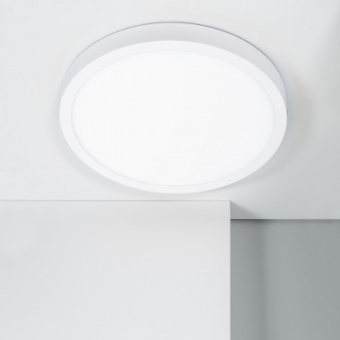 Plafon LED 24W Circular Alumínio Ø280 mm Slim CCT Selecionável Galán SwitchDimm