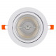 Aro Downlight Circular Basculante para Bombilla LED GU10 AR111 Corte Ø 120 mm