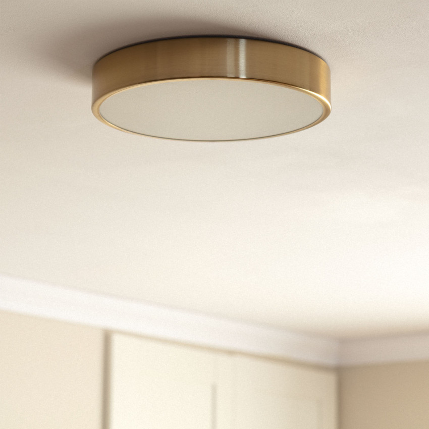 Plafón de Techo LED 18W Circular Metal CCT Seleccionable Ø300 mm Haydn
