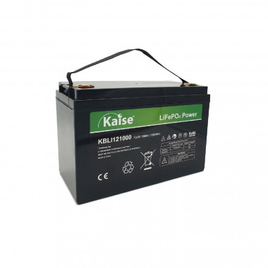 Bateria de Lítio 12V 100Ah 1,28kWh KAISE KBLI121000