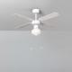 Ventoinha de Tecto LED Elegant Ultra-Silencioso 12W Preto