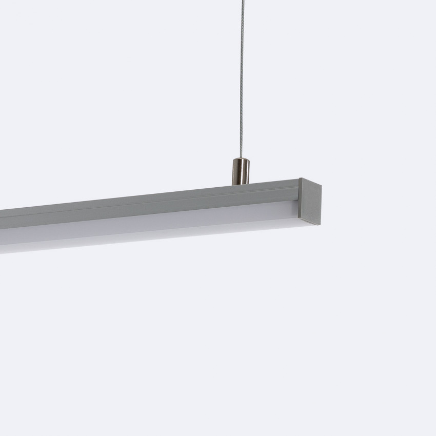 Perfil de Aluminio Suspenso 1m para Fita LED Até 18 mm