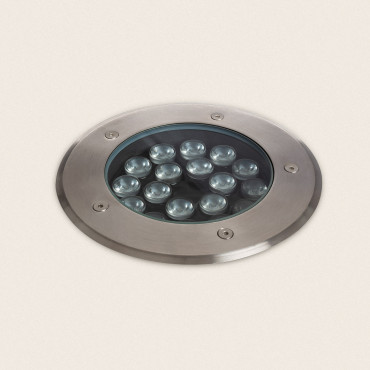 Foco Exterior LED 18W Solid Empotrable Suelo Inox - efectoLED