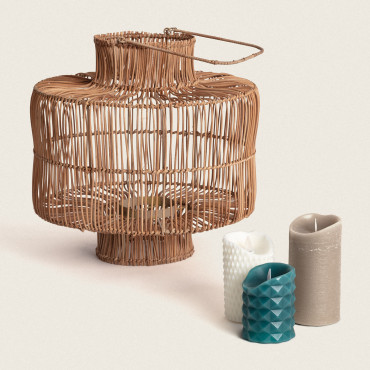 Candeeiro de Mesa Rattan Masái Cor natural