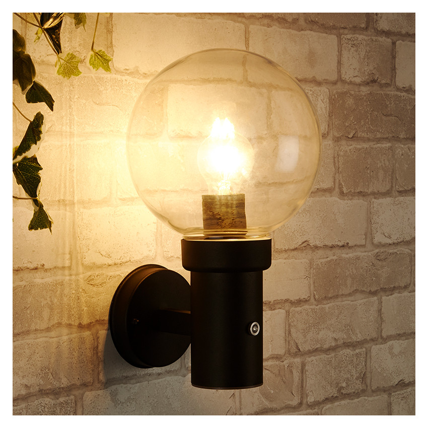 Produto de Edit Optic Outdoor Wall Light with Dusk to Dawn Sensor - Black