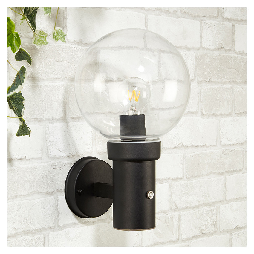 Produto de Edit Optic Outdoor Wall Light with Dusk to Dawn Sensor - Black