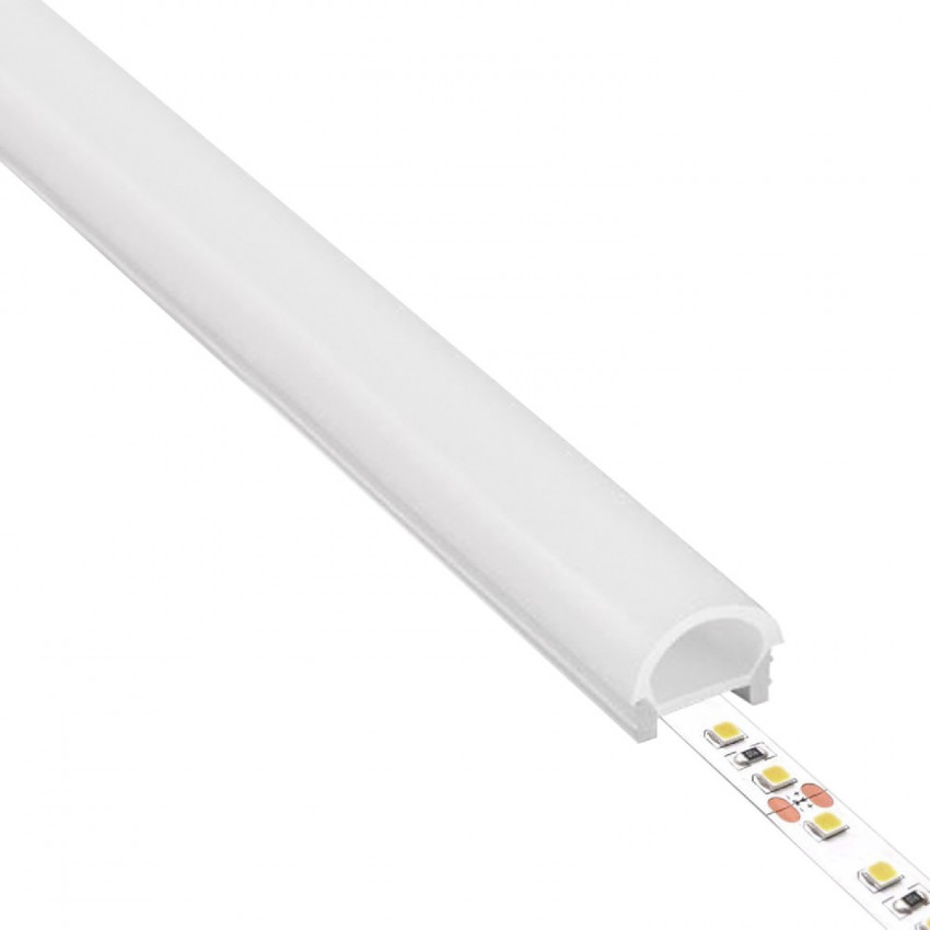 Tubo de Silicone Semicircular LED Flex Encastrável até 10-15 mm 