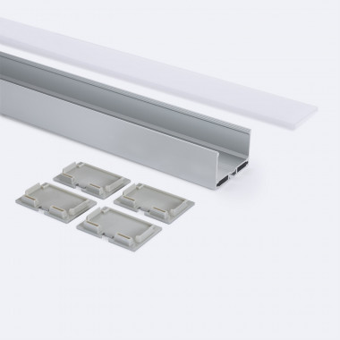 Producto de Perfil Aluminio de Gran Tamaño, Colgante y Superficie Para Tira LED hasta 45 mm