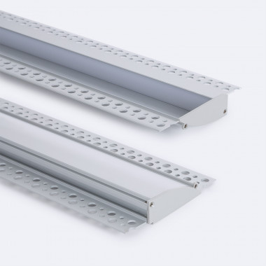 Produto de Perfil de Alumínio Encastrável para Gesso/Pladur para Fita LED até 12 mm 