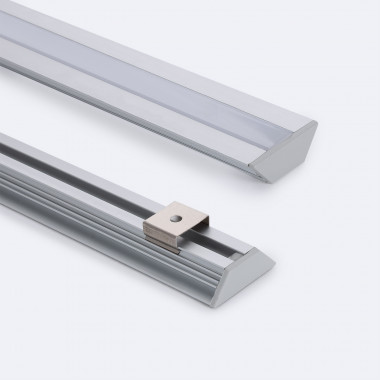 Produto de Perfil Alumínio Encastrável Perfil Baixo para Fitas LED até 11 mm