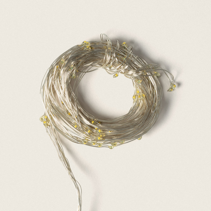 Cortina de Guirnaldas Alambre LED 2.4m