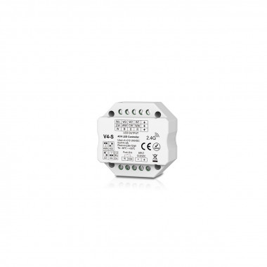 Controlador Regulador LED 12/24V DC para Tira LED Monocolor/CCT/RGB/RGBW compatible con Pulsador y Mando RF