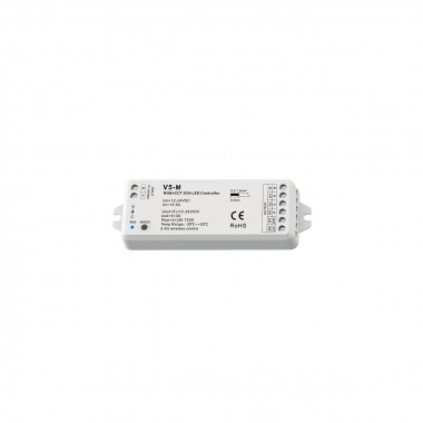 Produto de Regulador LED RF 12/48V DC 5 Canales para Tira LED  RGBWW Compatible con Pulsador