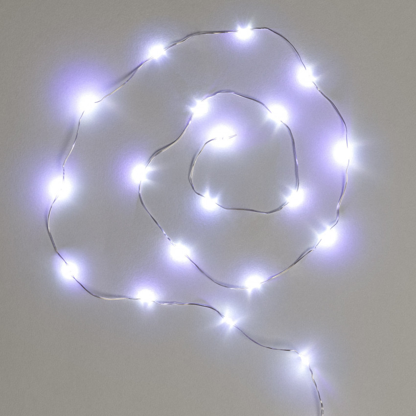 Producto de Guirnalda Exterior LED Transparente Blanco Frío 6m