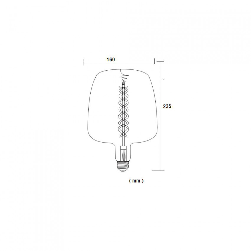 Producto de Bombilla Filamento LED E27 8W 800 lm G235 Ámbar