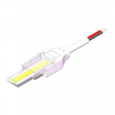Producto de Conector Hipopótamo con Cable para Tira LED Autorectificada 220V AC SMD Silicone FLEX Ancho 12mm