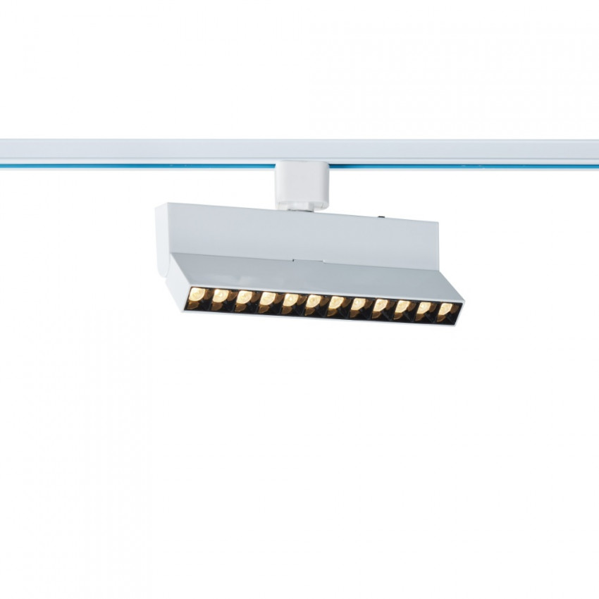 Producto de Foco Carril Lineal LED Monofásico 12W Regulable CCT Seleccionable No Flicker Elegant Optic Blanco