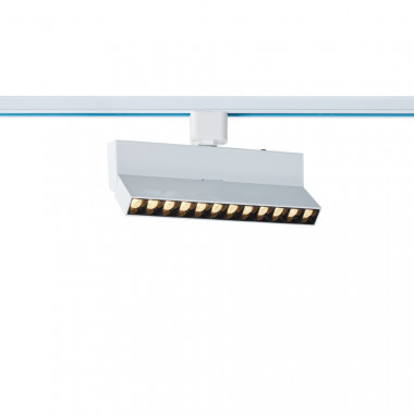 Foco Carril Lineal LED Trifásico 12W Regulable CCT Seleccionable No Flicker Elegant Optic Blanco