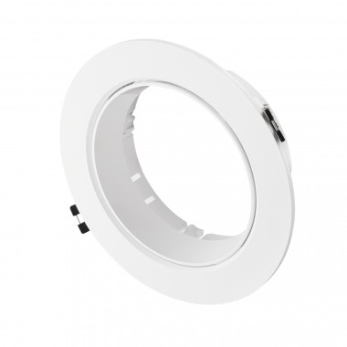 Aro Downlight Encastrável Circular Direccionável para Lâmpada LED GU10 AR111 Corte Ø135 mm