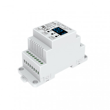 Controlador RGBW DMX 100-240V AC Decoder 4 Canales para Carril DIN