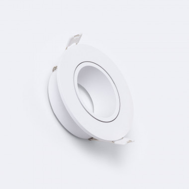 Aro Downlight Circular Branco para Lâmpada LED GU10 / GU5.3 Corte Ø 75 mm