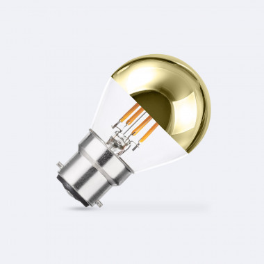 Bombilla Filamento LED B22 4W 400 lm G45 Gold Reflect