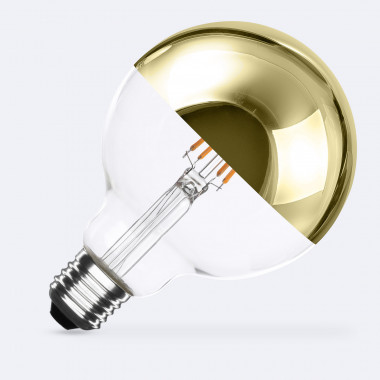 Bombilla Filamento LED E27 6W 600 lm G95 Gold Reflect