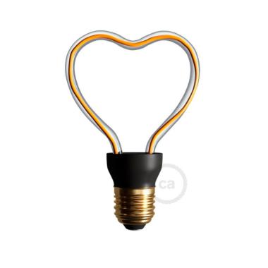 Lâmpada Filamento LED E27 8W 330 lm Regulável Creative-Cables Art Heart SEG50148
