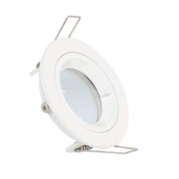 Aro Downlight Circular Branco para Lâmpada LED GU10 / GU5.3 Corte Ø 65 mm Branco