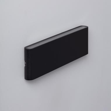 Aplique de Pared Exterior LED 20W Aluminio Rectangular Iluminación Doble Cara Luming Negro