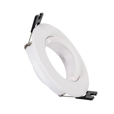 Aro Downlight Circular Inclinável de para lâmpadas  LED GU10 / GU5.3 Corte Ø 70 mm Branco
