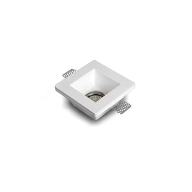 Aro Downlight Integração em Gesso/Pladur Quadrado para Lâmpada LED GU10 / GU5.3 Corte 123x123 mm UGR17