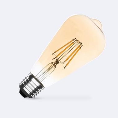 Lâmpada Filamento LED E27 6W 600 lm Regulável ST64 Gold